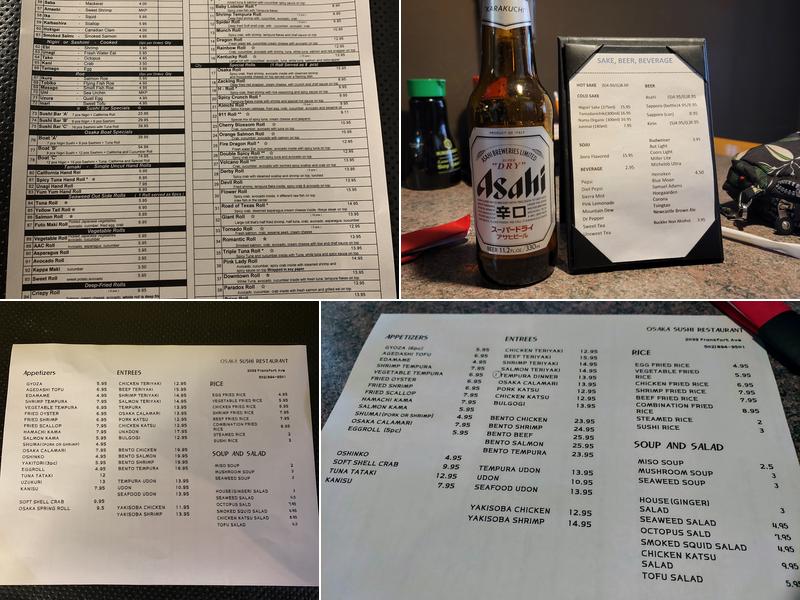 Osaka Menu