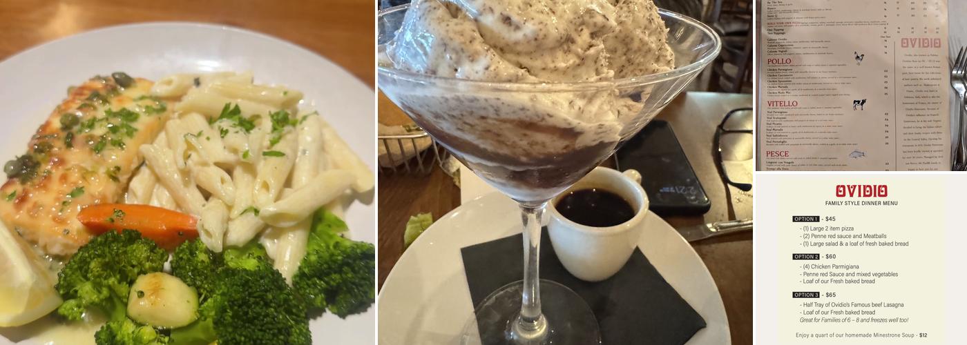 Ovidio Italian Restaurant Menu