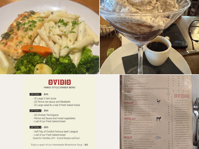 Ovidio Italian Restaurant Menu