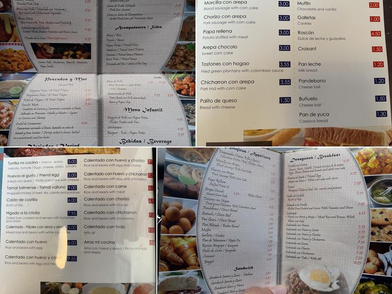 SOPAS Y KALENTAOS Menu