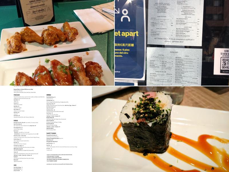 Pa'ina Restaurant & Lounge Menu