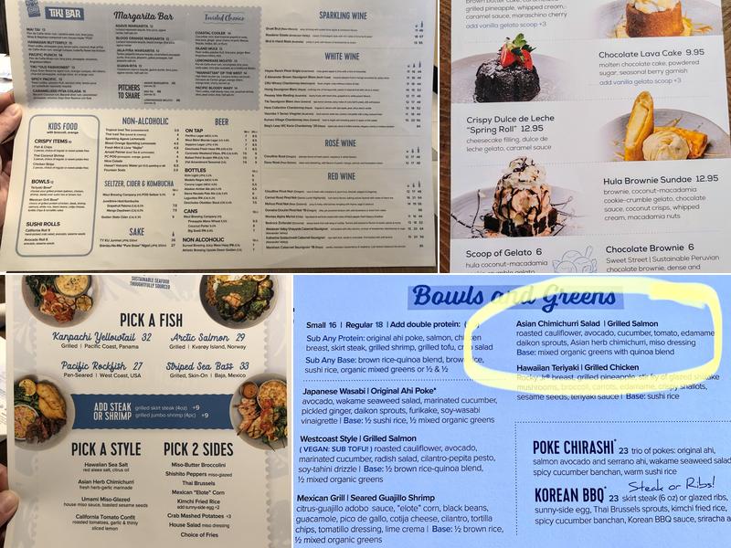 Pacific Catch Menu