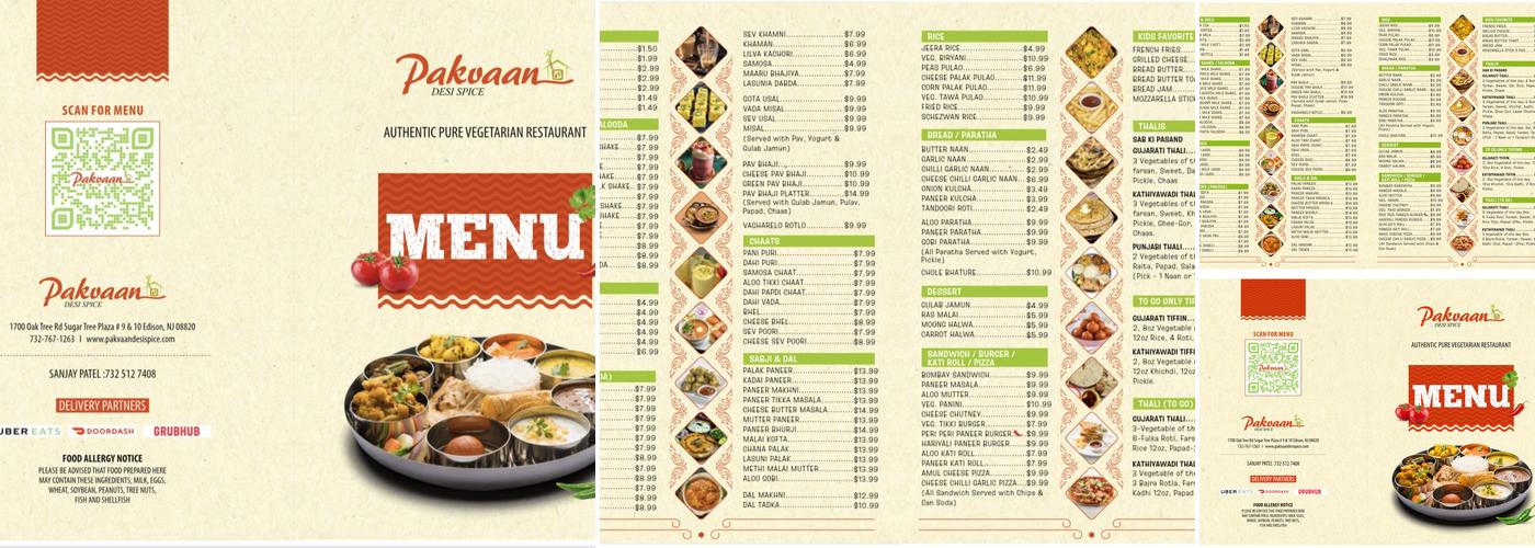 Pakvaan Menu