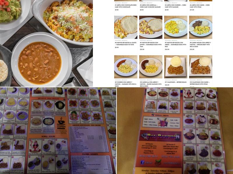 Pal' Rancho Menu