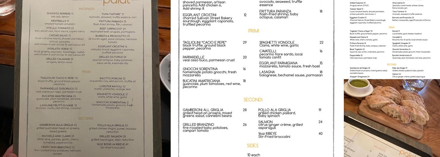 Palat Menu