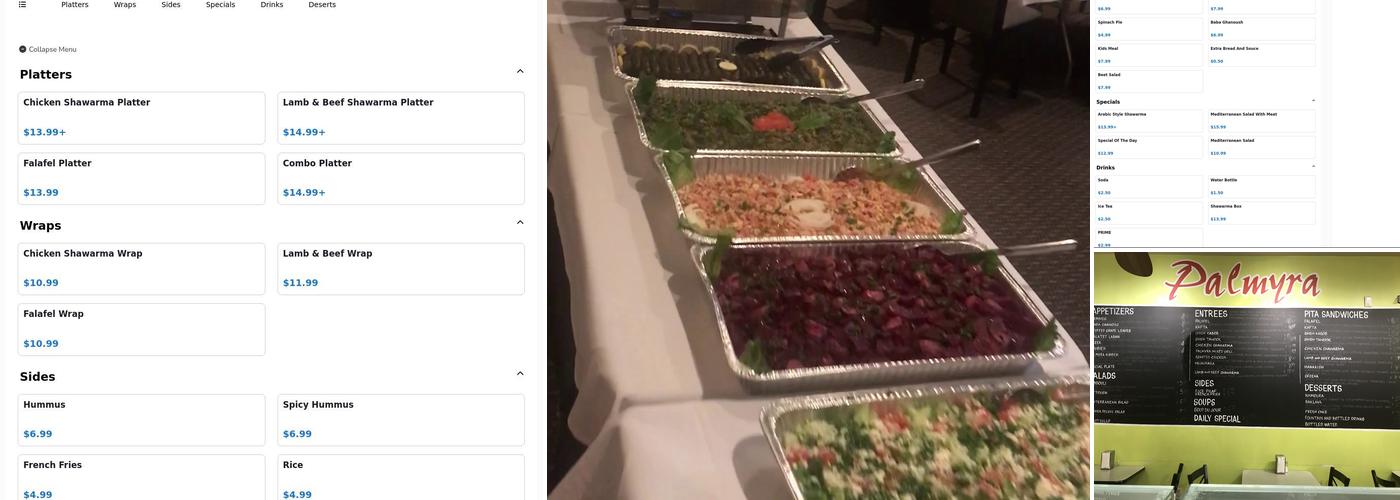 Palmyra Authentic Mediterranean Cuisine ( مطعم أبو سمرة ) Menu