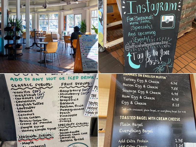 Panama Bay Coffee Menu