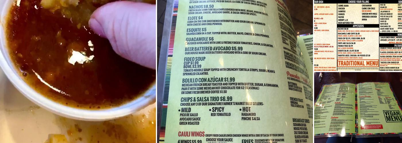 Pancho's Kitchen Menu