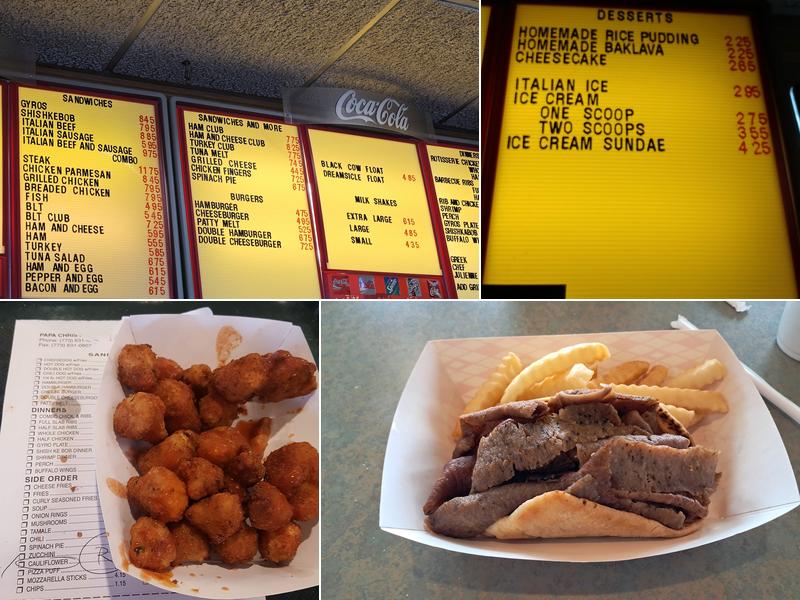 Papa Chris’ Place Menu