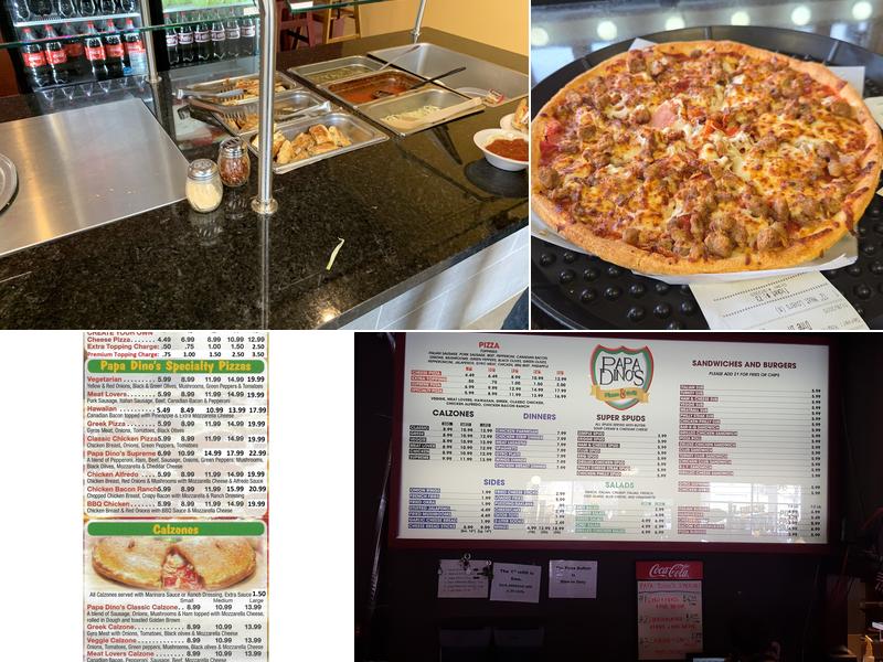 Papa Dino's Pizza & Grill Menu