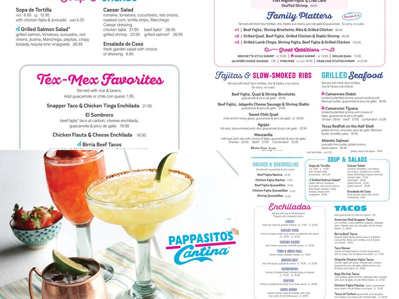Pappasito's Cantina Menu