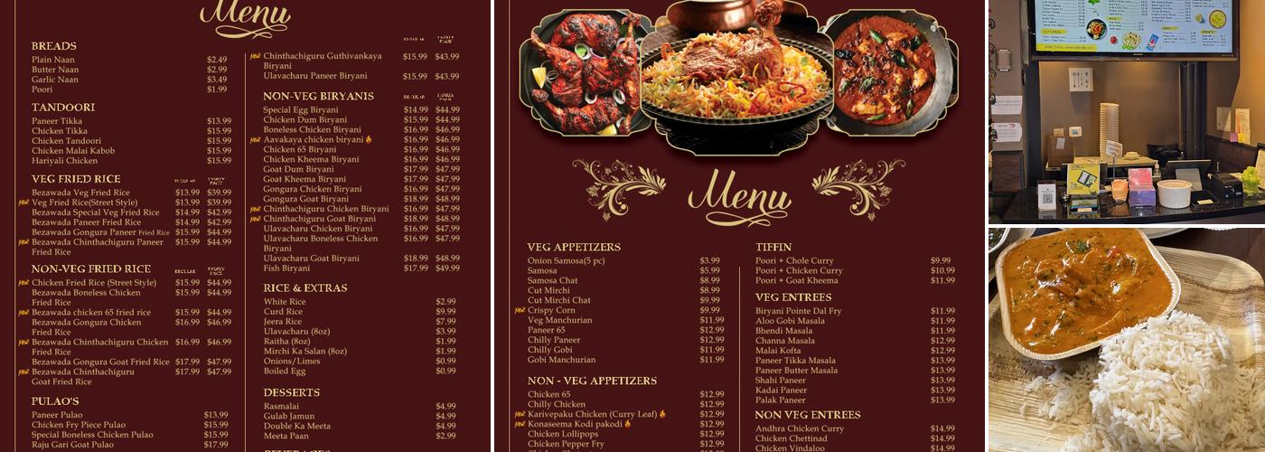Paradise Biryani Pointe Menu