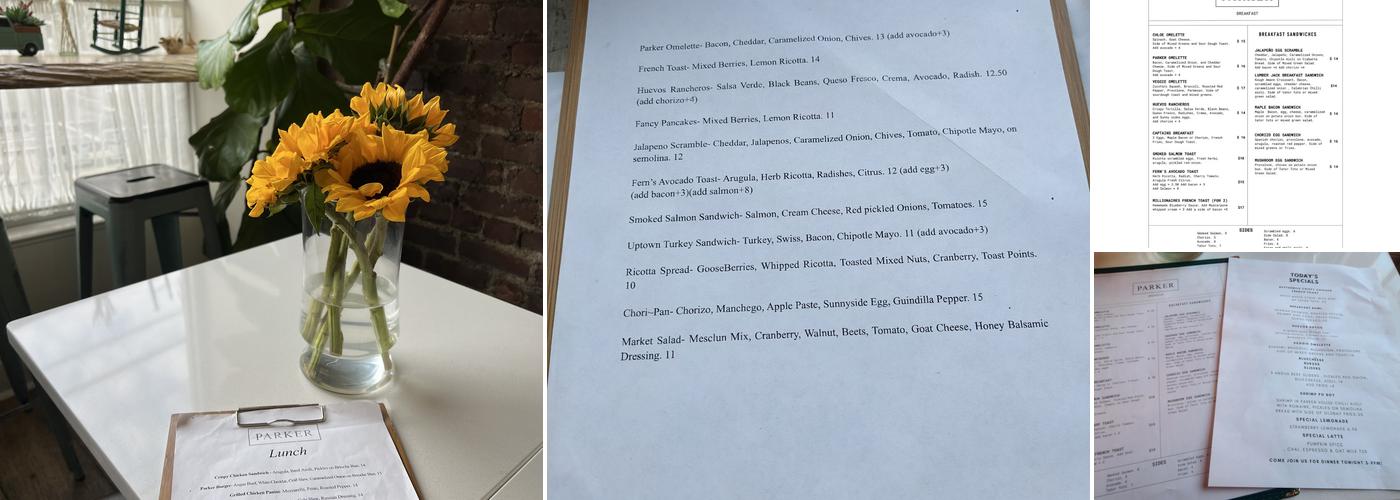 Parker Menu