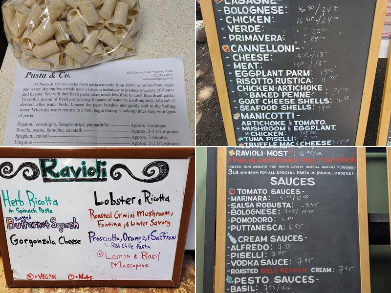 Pasta & Co. Menu