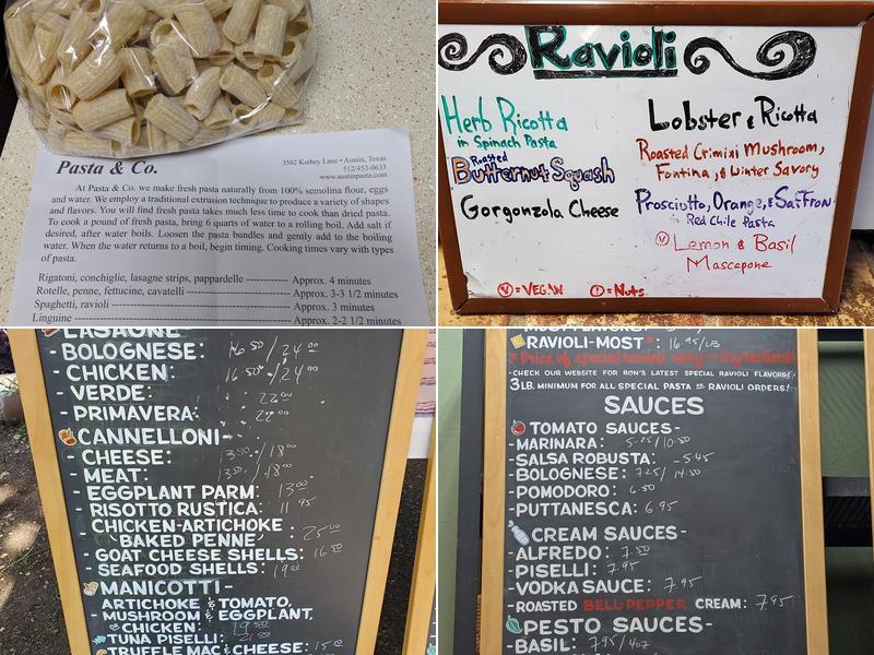Pasta & Co. Menu