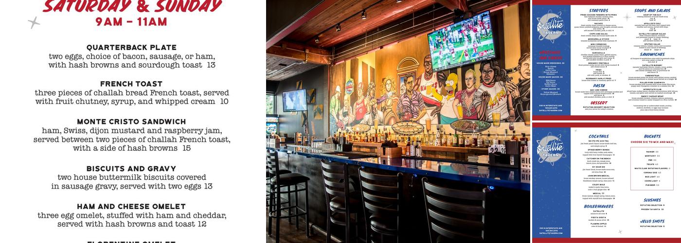 Satellite Tavern Menu