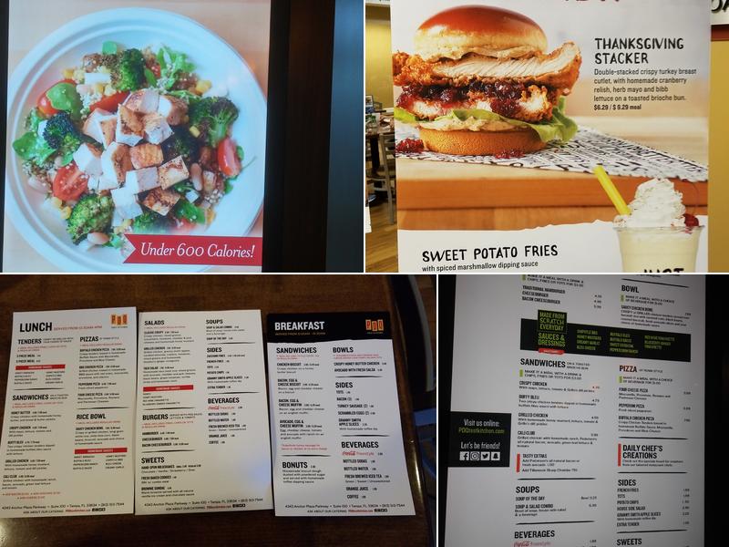PDQ Test Kitchen Menu