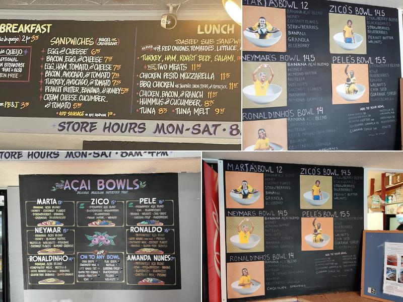 Pebbles Cafe Menu