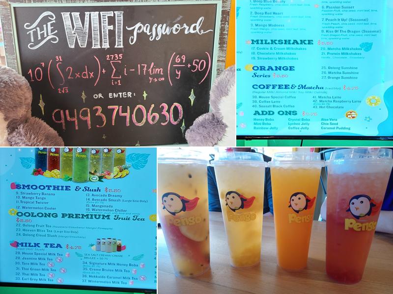 Pengo Drink Station Menu