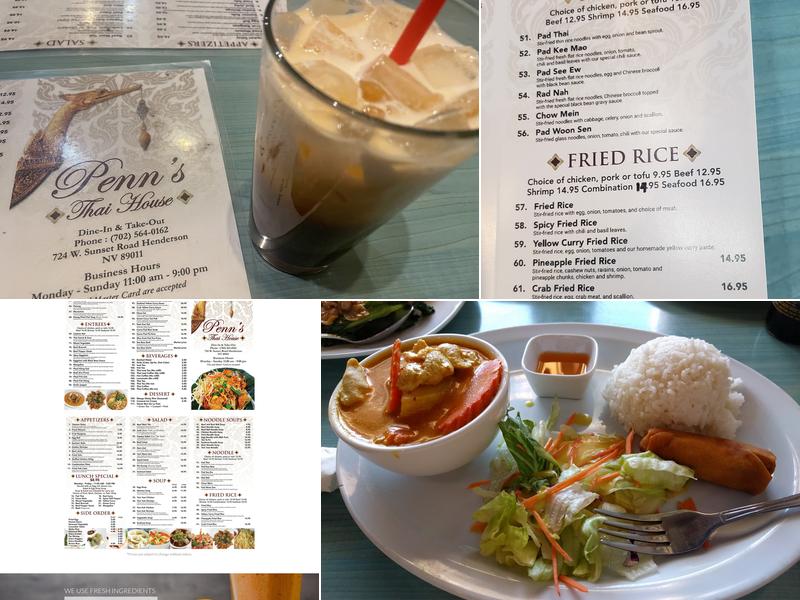 Penn's Thai House Menu