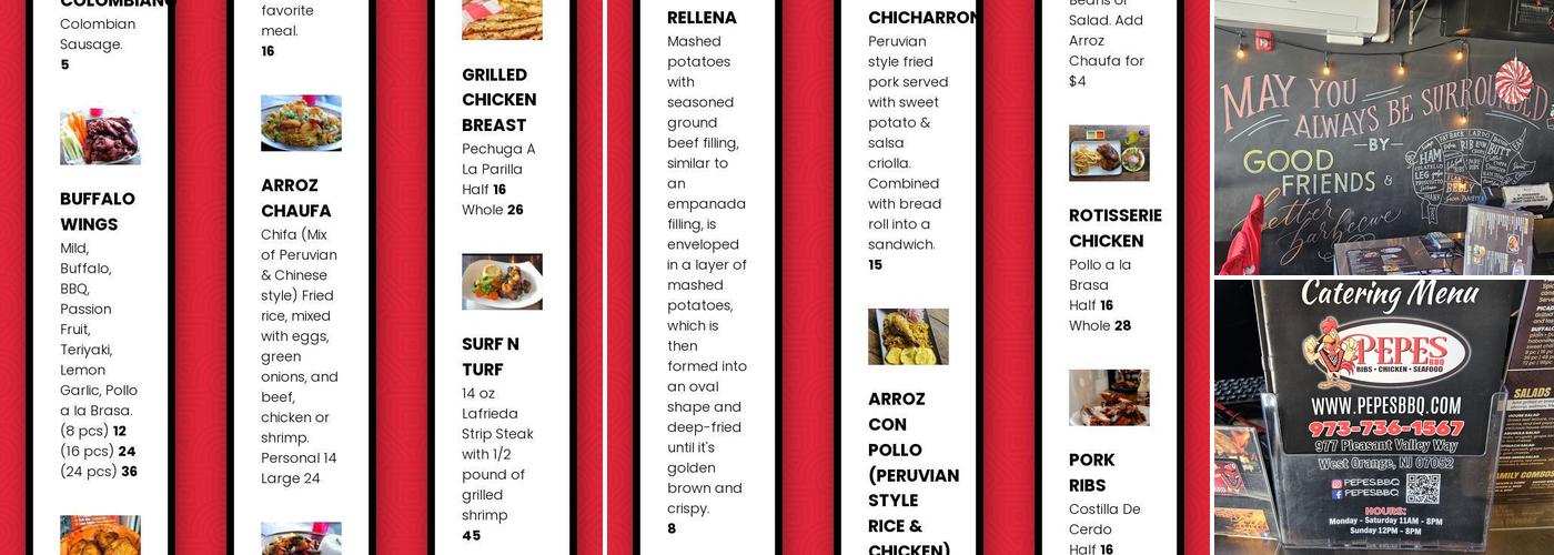 Pepe's Bbq Menu