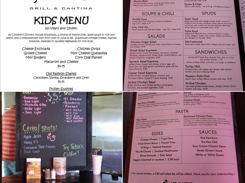 Pepper's Grill Menu