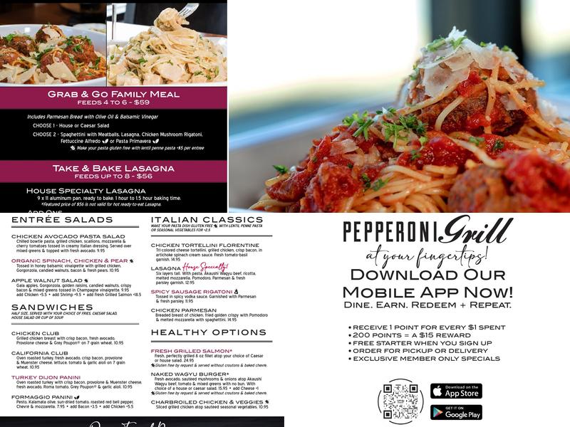 Pepperoni Grill - Edmond Menu