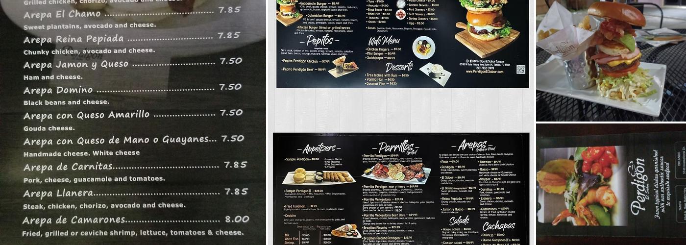 Perdigon El Sabor Menu