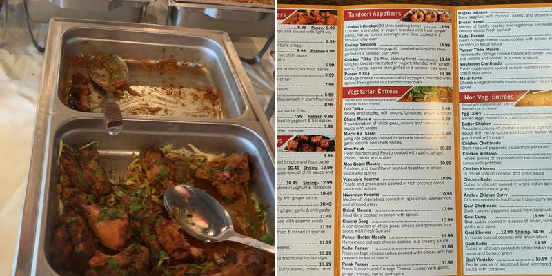 Persis Biryani & Indian Grill, Franklin Park Menu