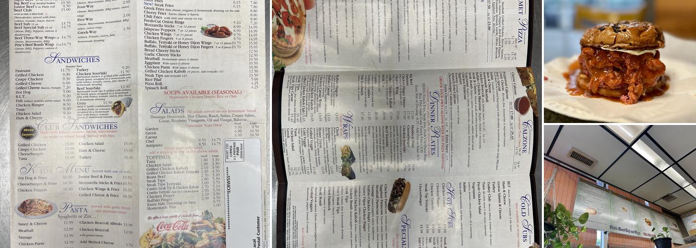 Woburn Pete’s Roast Beef and Pizza Menu