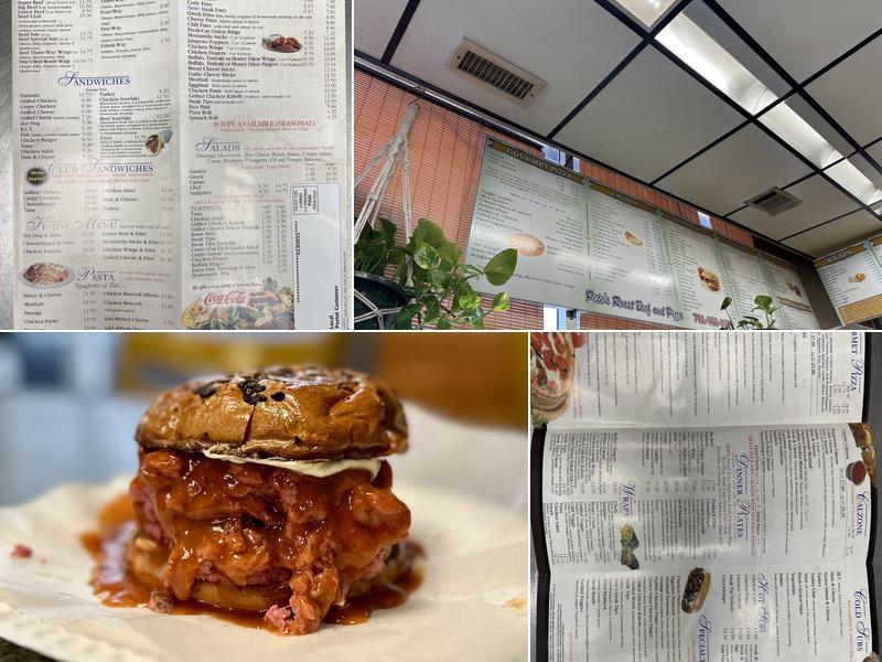 Woburn Pete’s Roast Beef and Pizza Menu