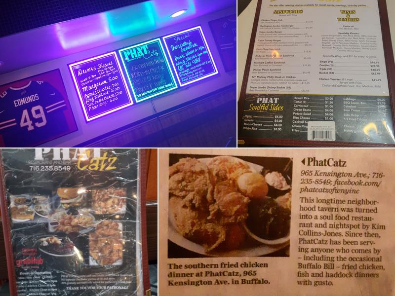 Phat Catz Restaurant & Bar Menu