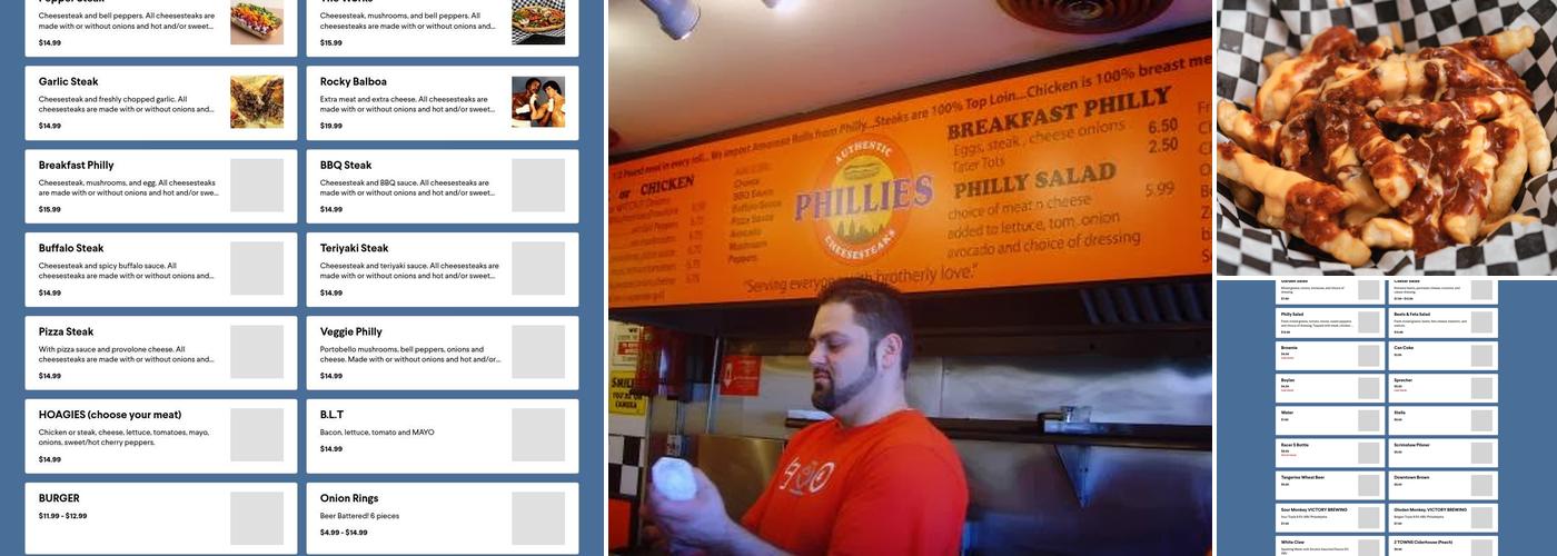 PHILLIES Menu