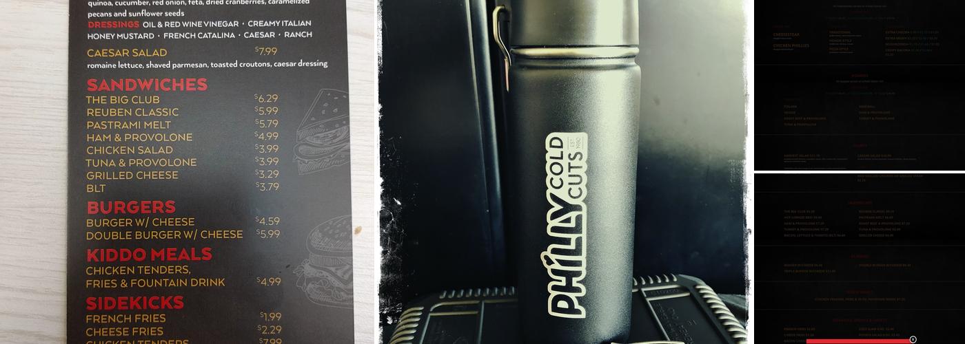 Philly Cold Cuts Menu