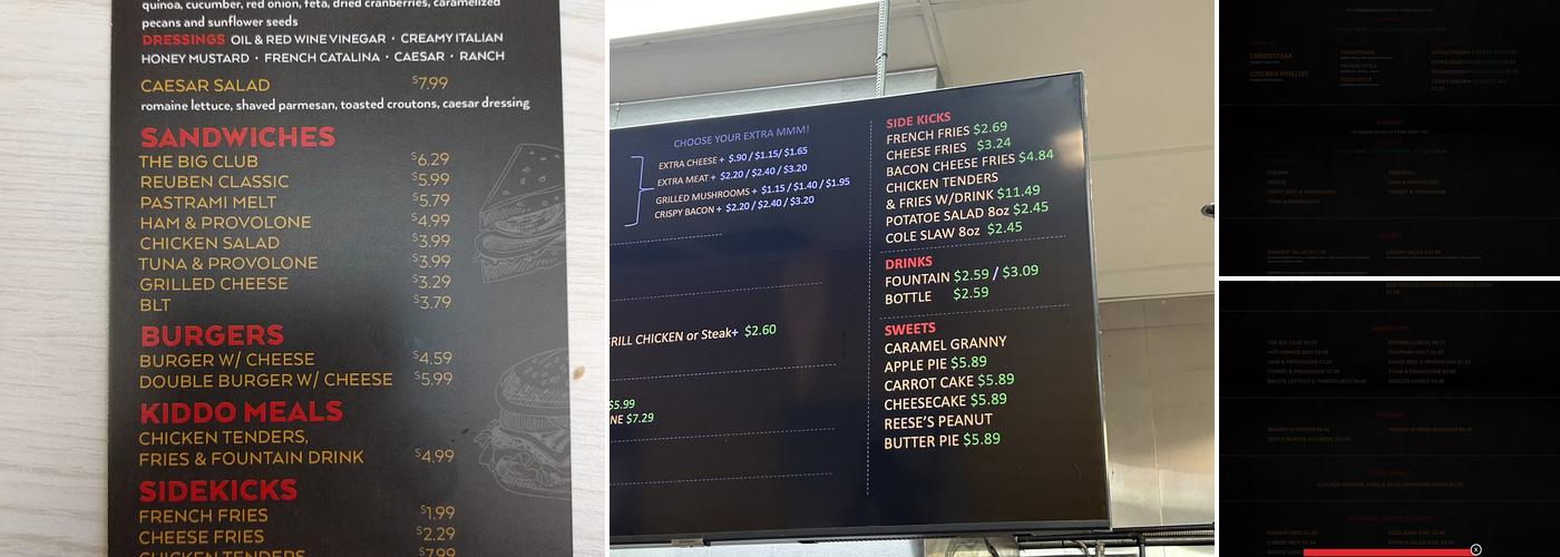 Philly Cold Cuts Menu