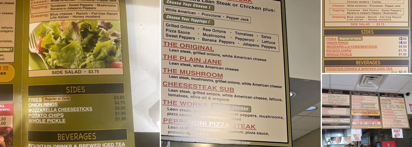 Philly Connection Menu
