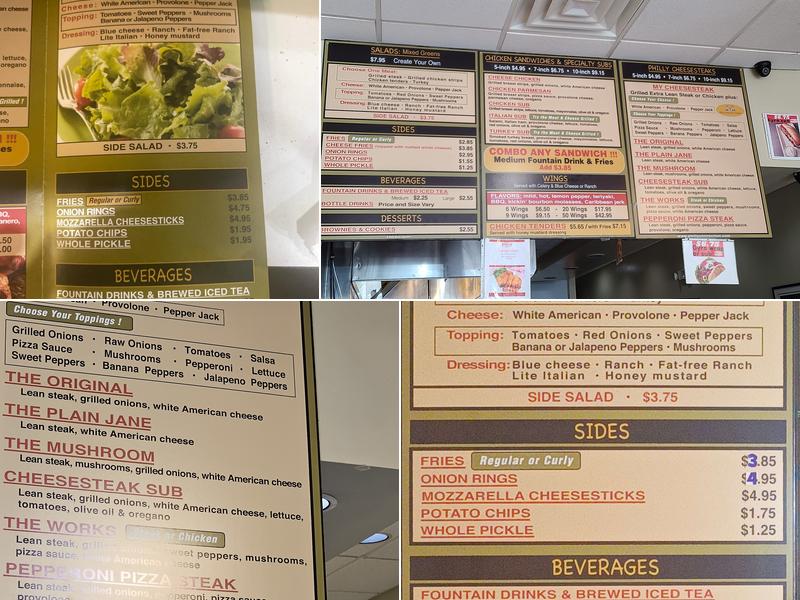 Philly Connection Menu