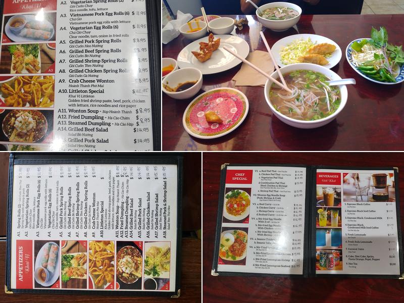 Phở Littleton Menu