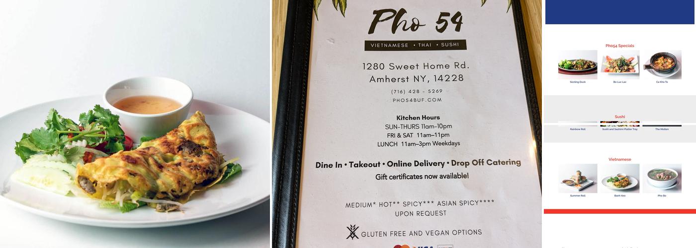 Pho 54 Menu