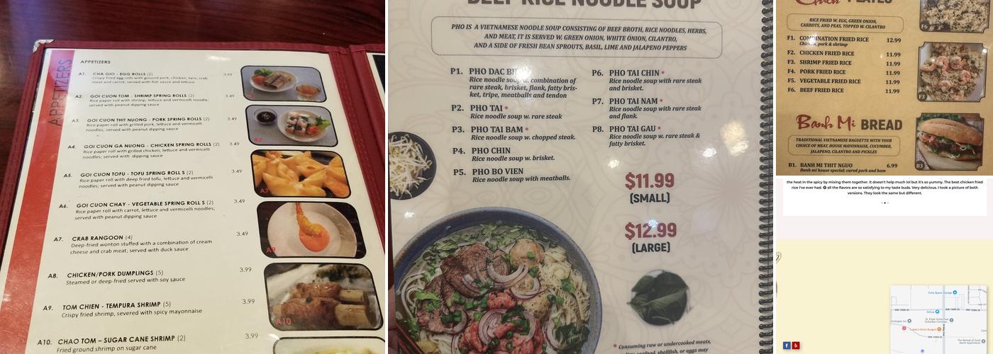 Pho 54 Menu
