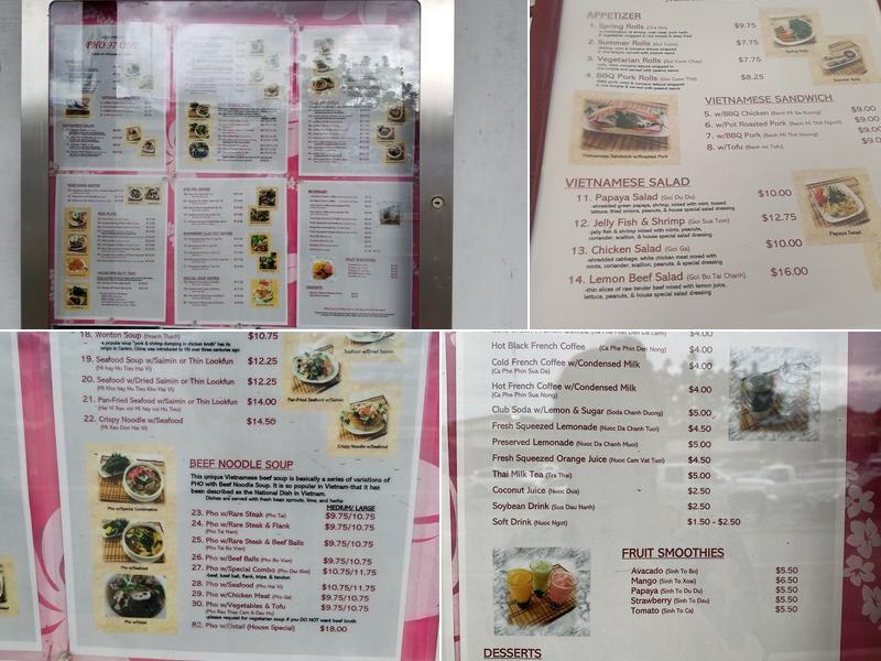 Pho 97 One Menu