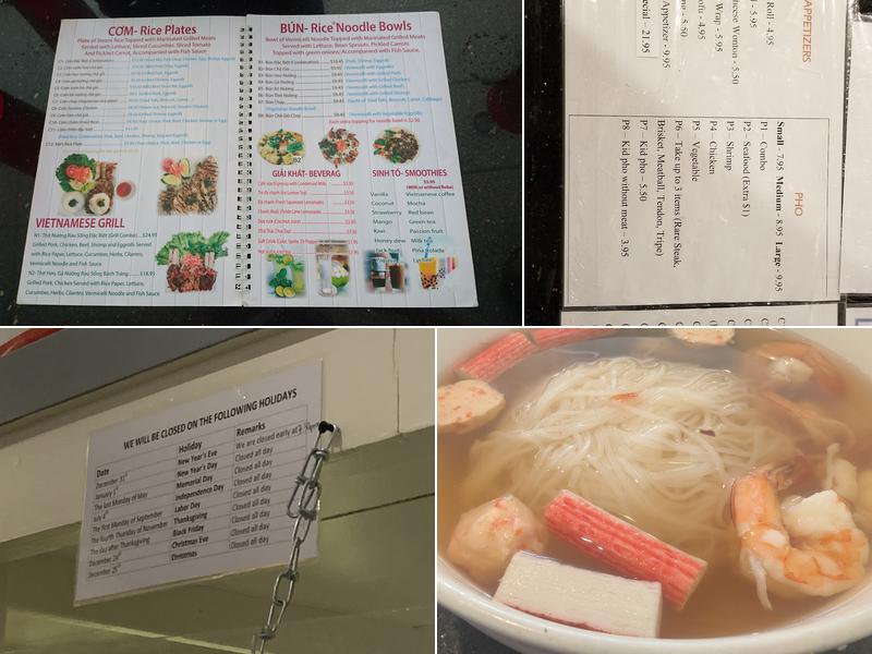 Phở 999 Menu