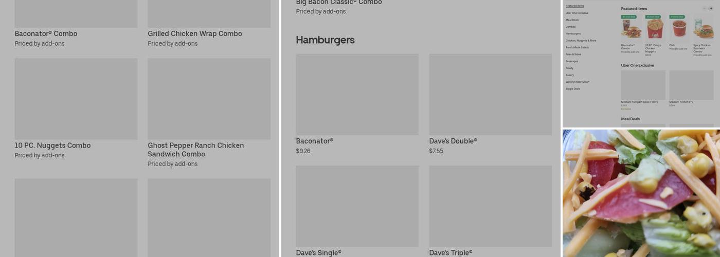 Wendy's Menu