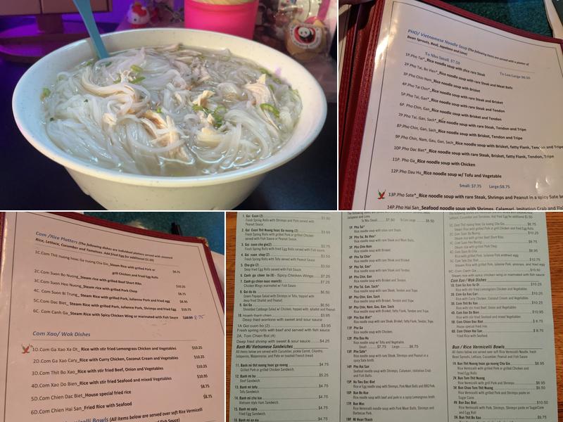 Phở Bothell Menu