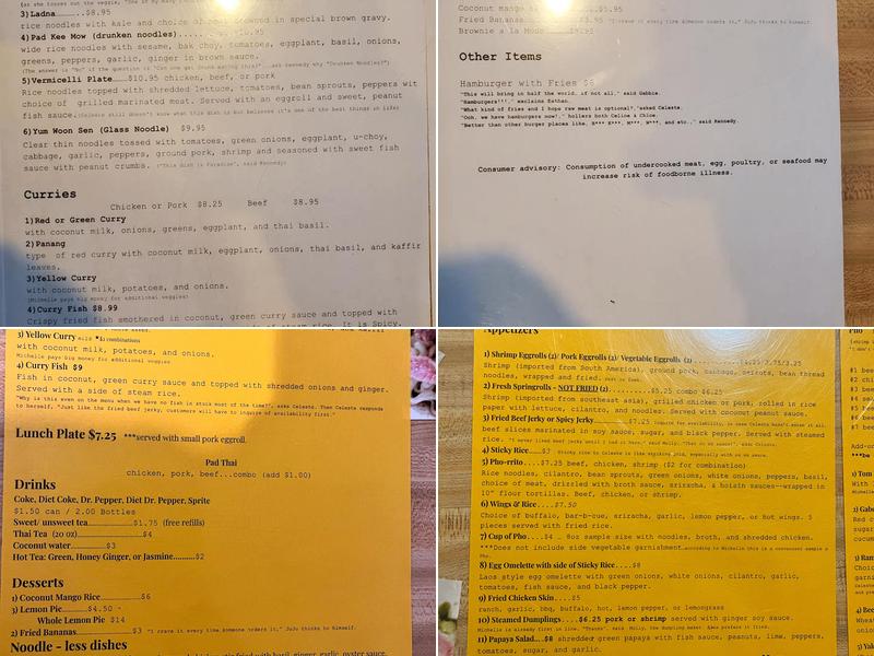 Phở Bowl Menu
