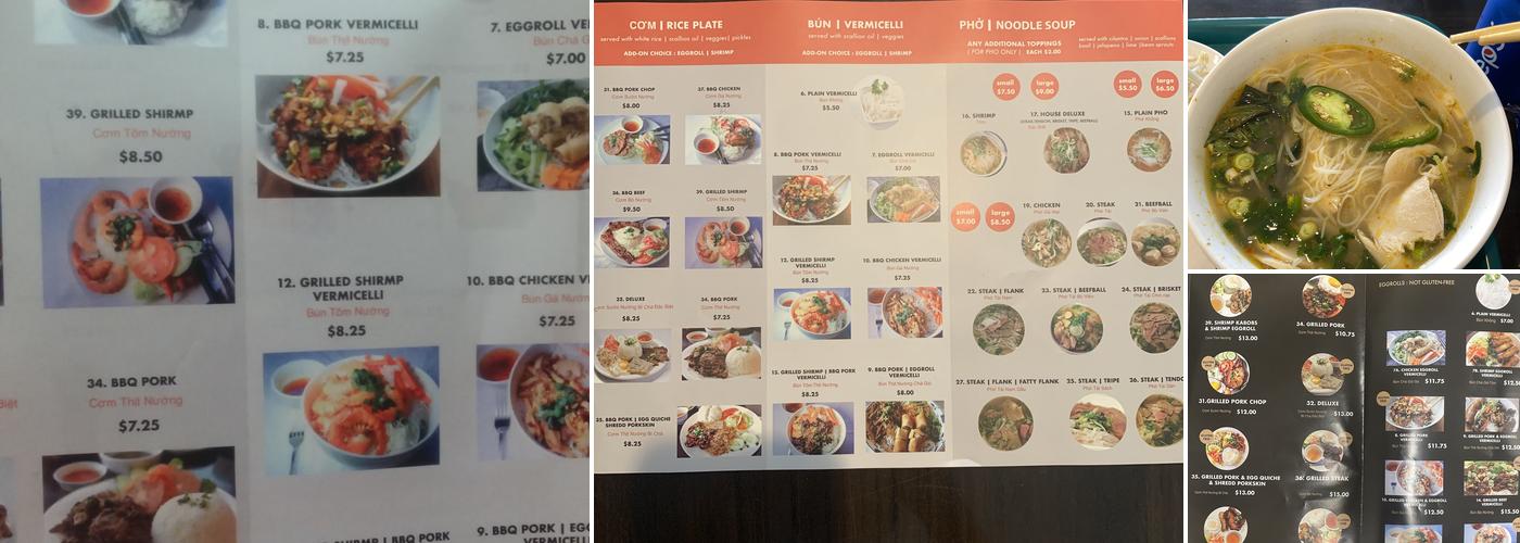 Pho Don Menu