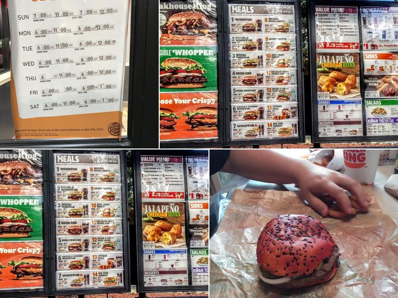 Burger King Menu