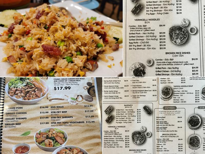 Phở Fusion & Grill Menu