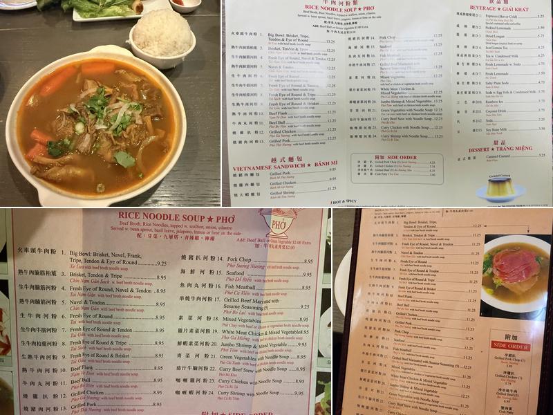 Phở Grand Menu