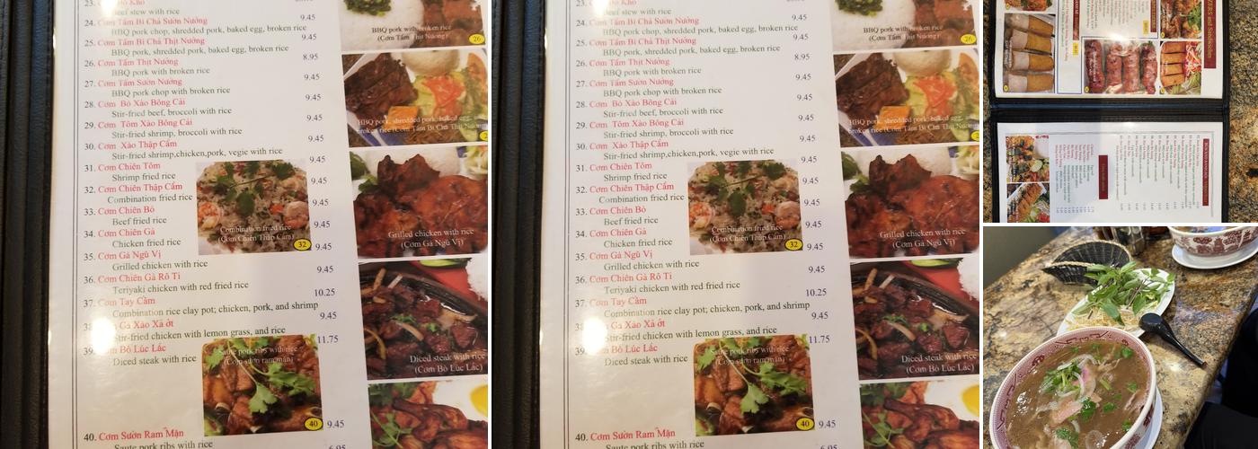 Pho Ha Menu